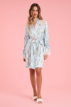 Robe Curto Pássaros Cetim