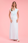 Camisola Longa Botoes Orquidea Malha Fria