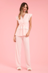 Pijama Botoes Orquidea Malha Fria