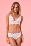 Top Sem Bojo Renda Elastano Bouquet