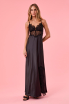 Camisola Longa Decote Renda Bouquet