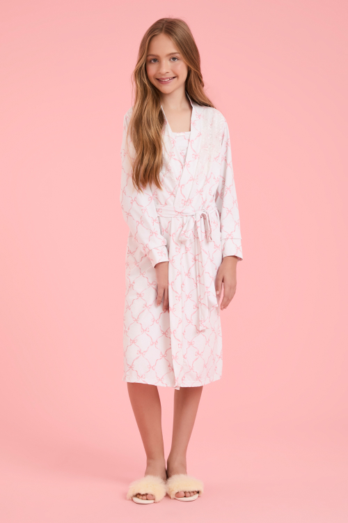 Robe Curto Kids Laços Malha Fria