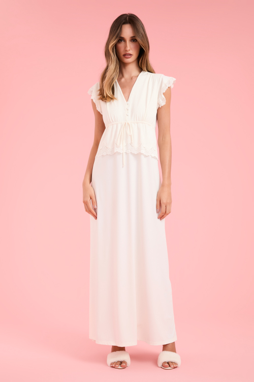 Camisola Longa Botoes Orquidea Malha Fria