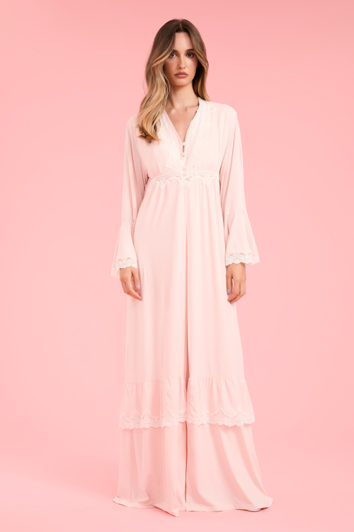 Robe Longo Orquidea Malha Fria