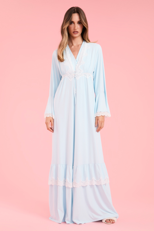 Robe Longo Orquidea Malha Fria