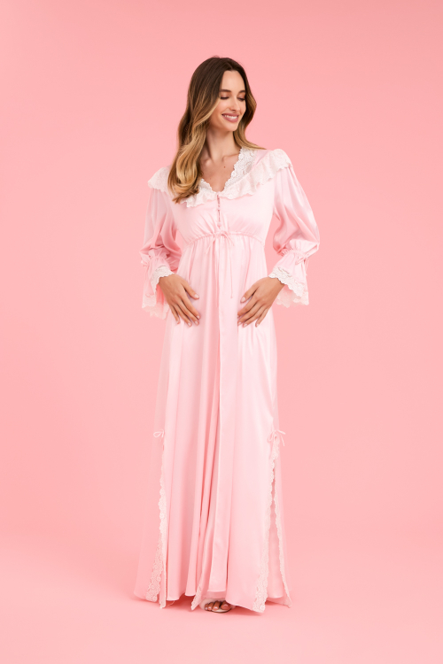 Robe Longo Cetim Maternidade