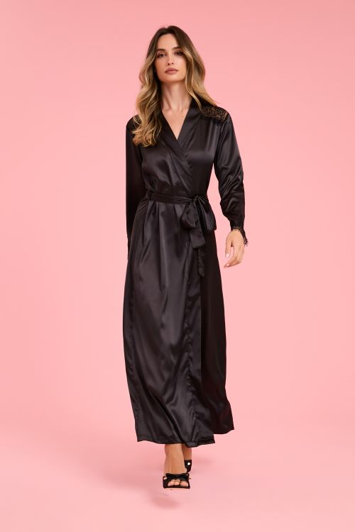 Robe Midi Cetim Lirio