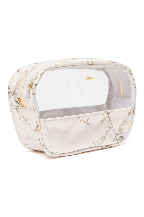 NECESSAIRE MEDIA TRANSPARENTE CEREJEIRA
