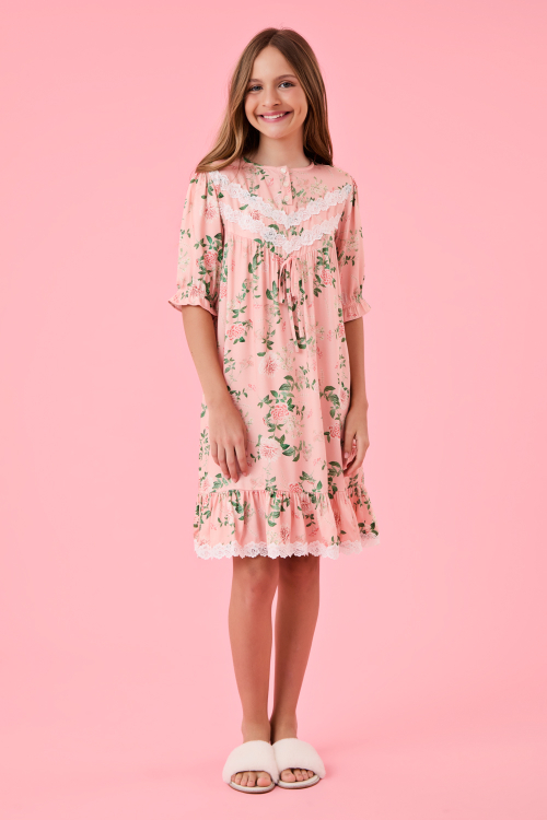 CAMISOLA KIDS PINKISH PETALS VISCOSE