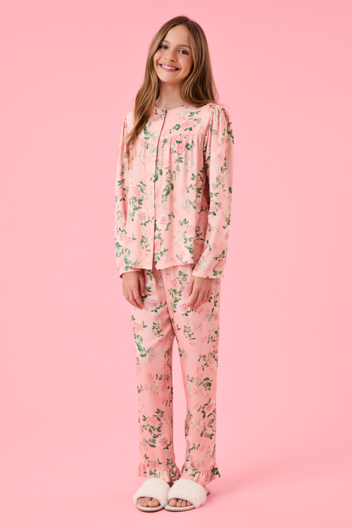PIJAMA KIDS PINKISH PETALS VISCOSE