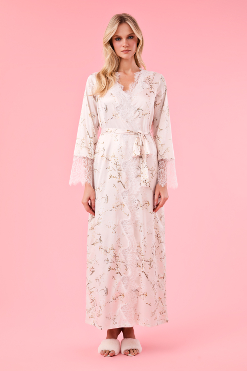 ROBE LONGO CEREJEIRA CETIM