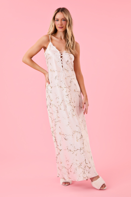 CAMISOLA LONGA CEREJEIRA CETIM