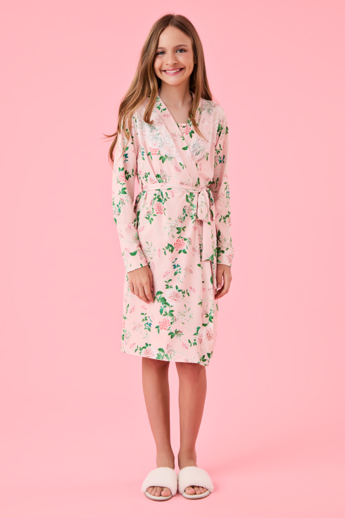 ROBE KIDS PINKISH PETALS