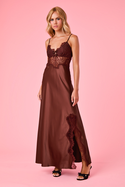 CAMISOLA LONGA BRONZE BROWN