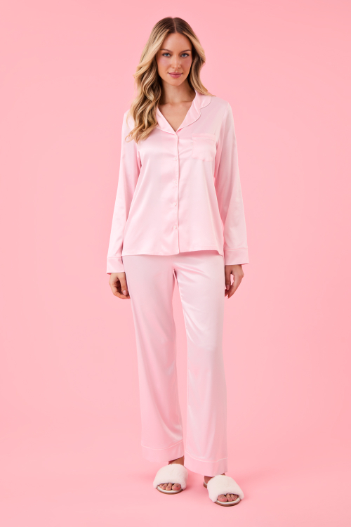 PIJAMA CLAIRE LACES ROSA