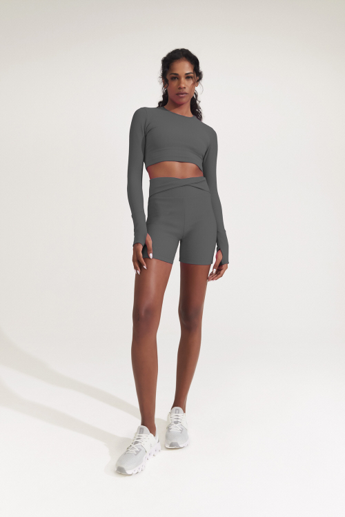 Top Cropped Comfy Canelado Lr
