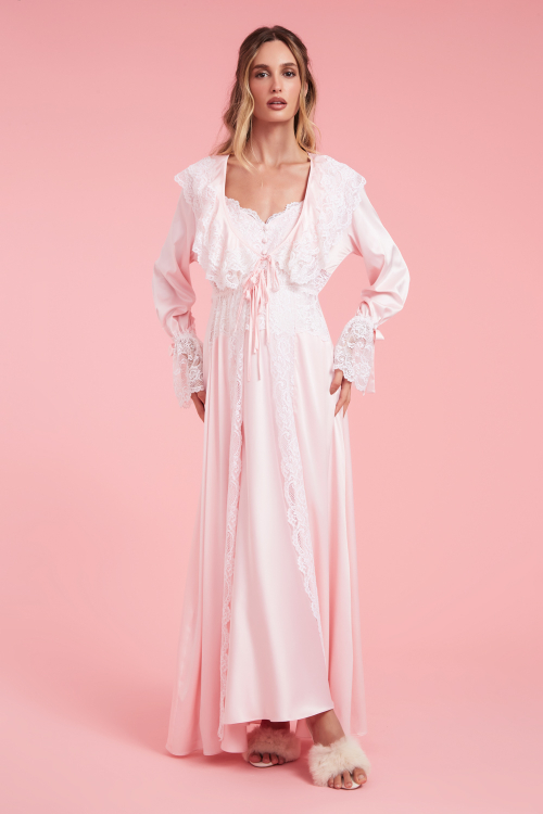 Robe Longo Cetim Maternidade
