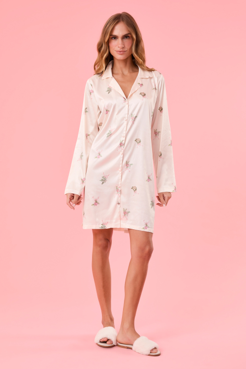 Chemise Flowery Cetim