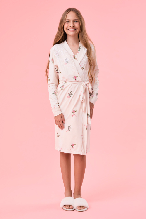 Robe Kids Flowery Malha Fria