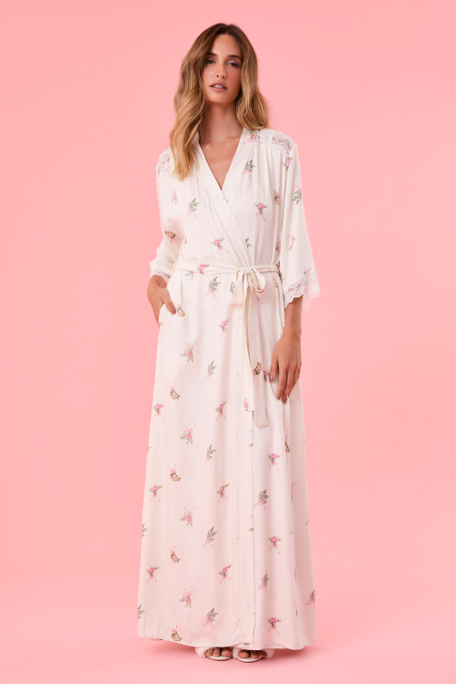 Robe Longo Flowery Viscose