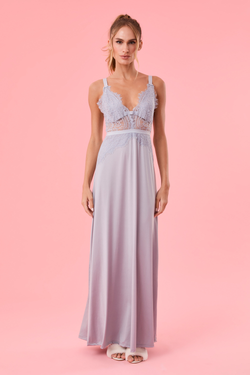 Camisola Best Seller Longa Laces Malha Fria Prata