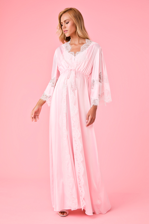 ROBE BOTOES CETIM LISO RENDA RIGIDA